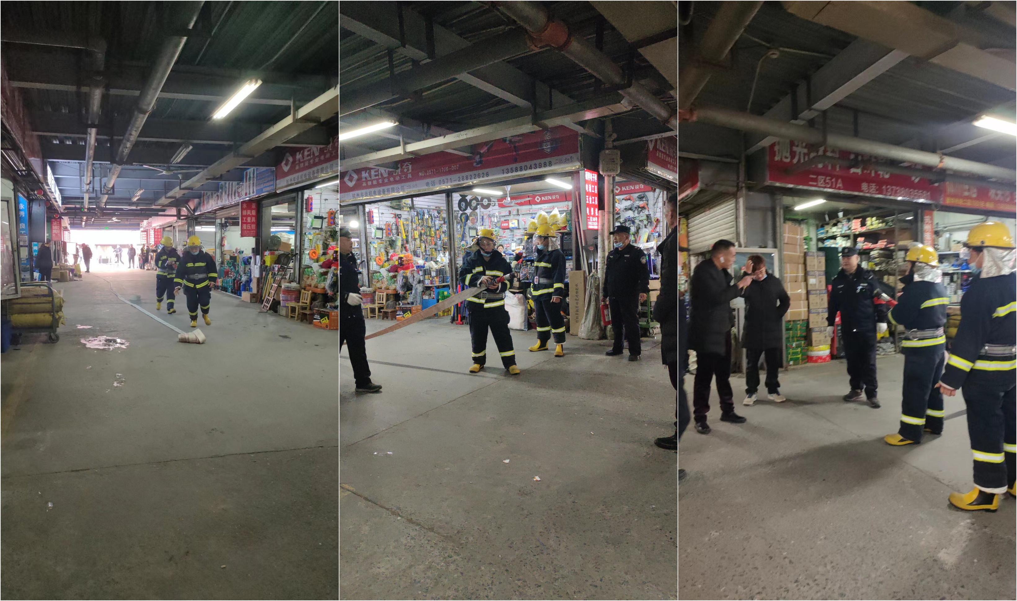 Z6尊龙凯时市场开展消防应急拉练活动