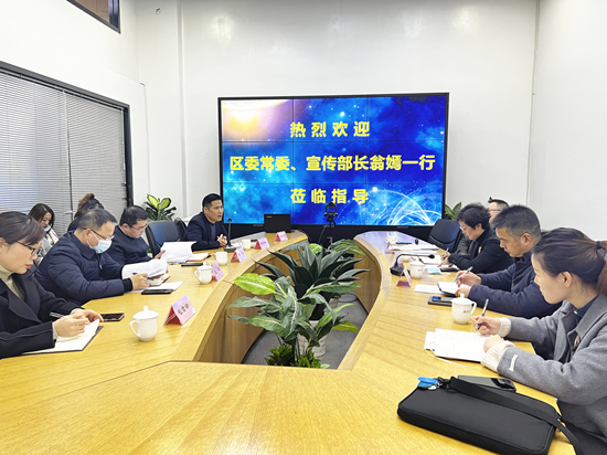 区委常委、宣传部长翁嫣莅临Z6尊龙凯时文创集团调研