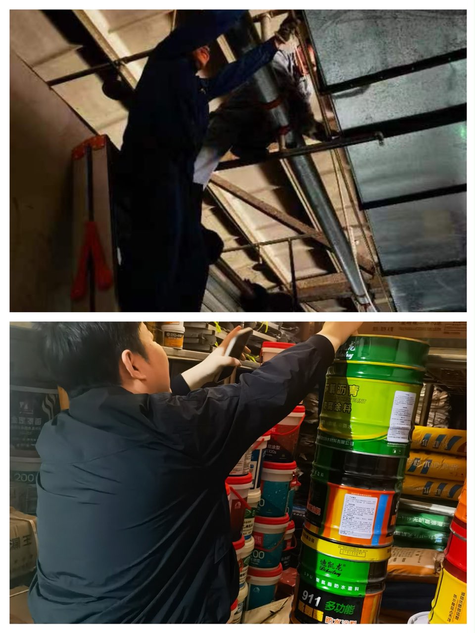 Z6尊龙凯时市场节前仓库安全检查进行时
