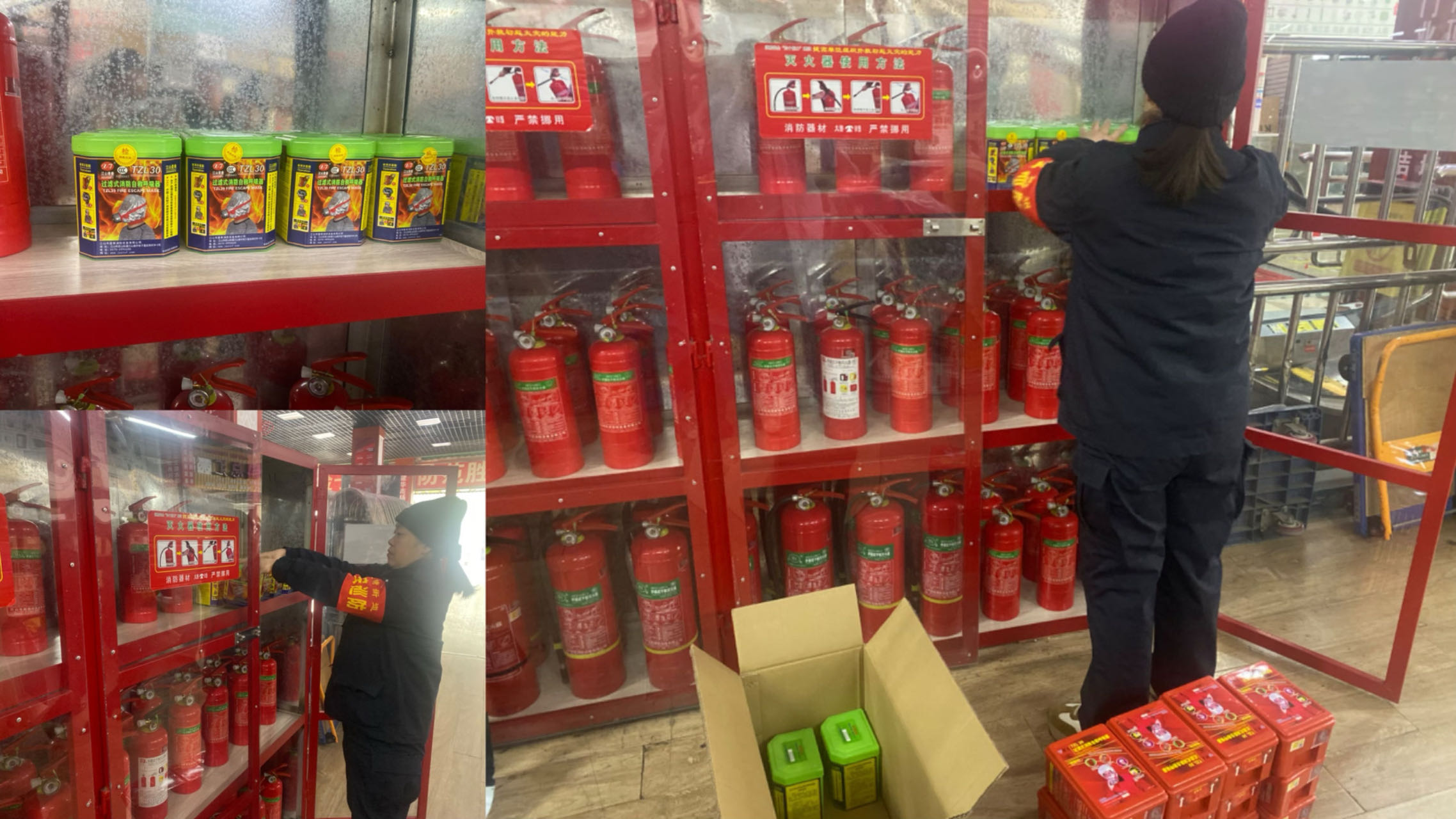 Z6尊龙凯时市场更换防烟面罩进行时